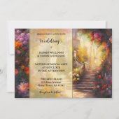 Invitation Mariage d'art floral italien romantique (Devant)