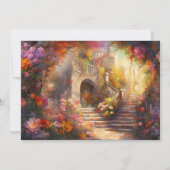 Invitation Mariage d'art floral italien romantique (Dos)