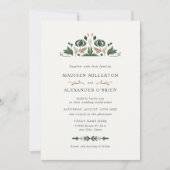 Invitation Mariage d'art populaire celtique (Devant)