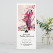 Invitation Mariage d'art Vintage romantique (Debout devant)
