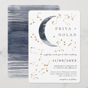 Invitation Mariage d'Astrologie d'or