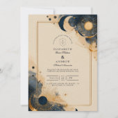 Invitation Mariage d'Astrologie Sombre (Devant)