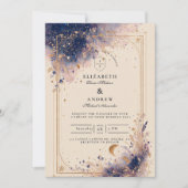 Invitation Mariage d'Astrologie Sombre (Devant)