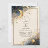 Invitation Mariage d'Astrologie Sombre (Devant)