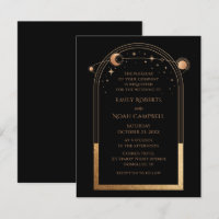 Mariage d'astronomie mystique Black Gold Sun Moon