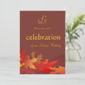 Invitation Mariage d'automne (Debout devant)