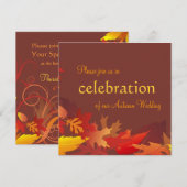 Invitation Mariage d'automne (Devant / Derrière)