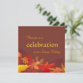 Invitation Mariage d'automne (Debout devant)