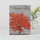 Invitation Mariage d'automne avec Barnwood 2 (Debout devant)