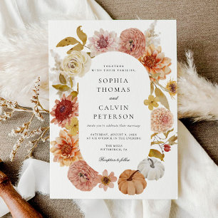 Invitation Mariage d'automne Boho