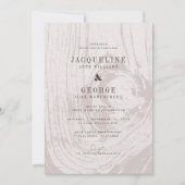 Invitation Mariage d'automne chic rustique moderne classique (Devant)