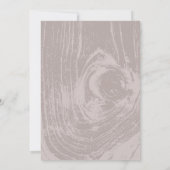 Invitation Mariage d'automne chic rustique moderne classique (Dos)