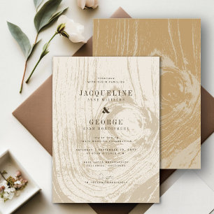 Invitation Mariage d'automne classique moderne Rustique