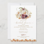 Invitation Mariage d'automne de citrouille (Devant)