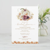Invitation Mariage d'automne de citrouille (Debout devant)