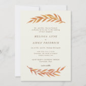 Invitation Mariage d'automne de la version officielle de la b (Devant)