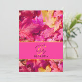 Invitation Mariage d'automne de PixDezines avec des Érables r (Debout devant)