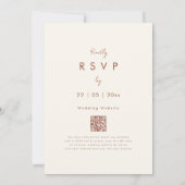 Invitation Mariage d'automne de style boho chic avec arche fl (Dos)