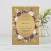 Invitation Mariage d'automne doré à Bourgogne (Debout devant)