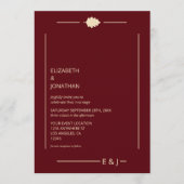 Invitation Mariage d'automne en Bourgogne (Devant)