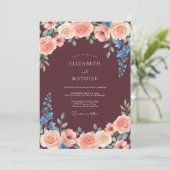 Invitation Mariage d'automne ensorcelant en Bourgogne (Debout devant)