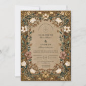 Invitation Mariage d'automne vintage (Devant)