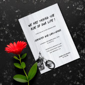 Invitation Mariage d'aventure moto simple moderne