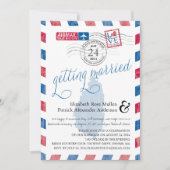 Invitation Mariage d'avion de Sainte-Lucie (Devant)