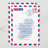 Invitation Mariage d'avion IRLANDE (Devant / Derrière)
