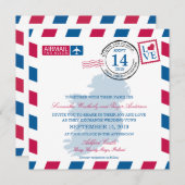 Invitation Mariage d'avion IRLANDE (Devant / Derrière)