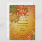 Invitation mariage de automne (Dos)