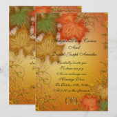 Invitation mariage de automne (Devant / Derrière)