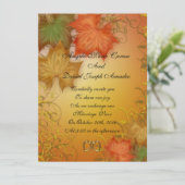 Invitation mariage de automne (Debout devant)
