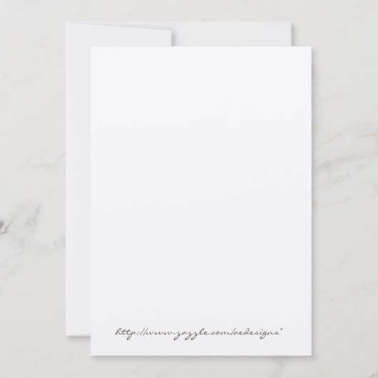 Invitation mariage de automne (Dos)