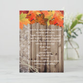invitation mariage de automne (Debout devant)