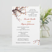Invitation Mariage de automne (Debout devant)