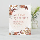 Invitation mariage de automne (Debout devant)