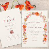 Invitation Mariage de automne Arch Fleur sauvage Boho