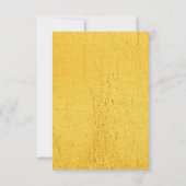 Invitation Mariage de automne Autumn Feuilles d'or art rustiq (Dos)