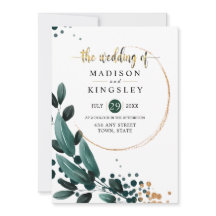 Mariage de automne 🍂 Bleu Profond Floral Élégant 