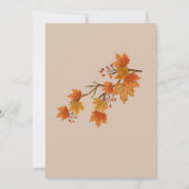 Invitation Mariage de automne Boho (Dos)