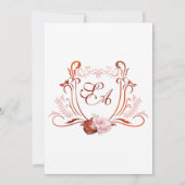 Invitation Mariage de automne Burnt Orange Modèle (Dos)