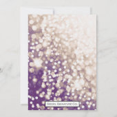 Invitation mariage de automne - Champagne et Plum (Dos)