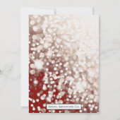 Invitation mariage de automne - Champagne et Rouge (Dos)