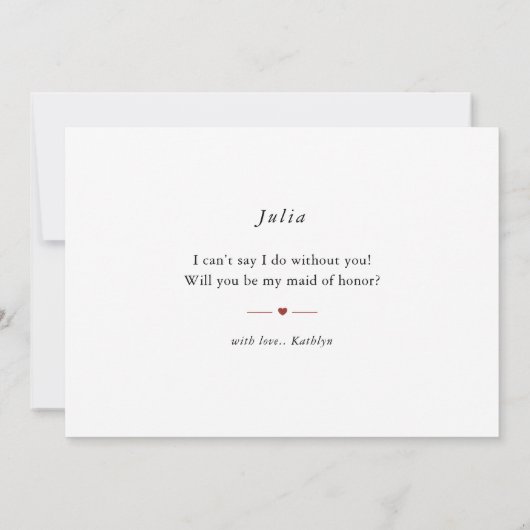 Invitation Mariage de automne citrouille Serez-vous mon fait  (Dos)