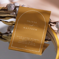 Mariage de automne d'arche Brown de moutarde. Phot