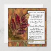 Invitation Mariage de automne d'automne (Devant / Derrière)
