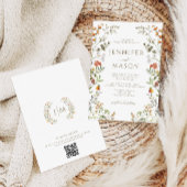 Invitation Mariage de automne de fleurs de prairie d'automne