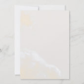 Invitation Mariage de automne de papillons floraux bleus et b (Dos)