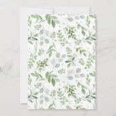 Invitation Mariage de automne de verdure Citrouille blanc (Dos)